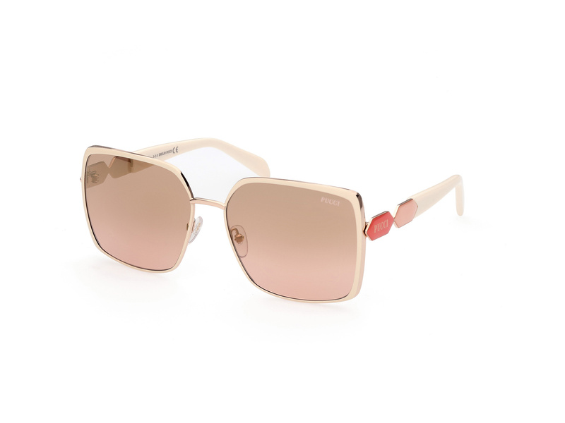 Okulary EMILIO PUCCI EP0169-6024G. Okulary przeciwsłoneczne, Kolor biały. Kobieta.