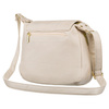 Pojemna, beżowa torebka damska na ramię z kieszeniami - Rovicky