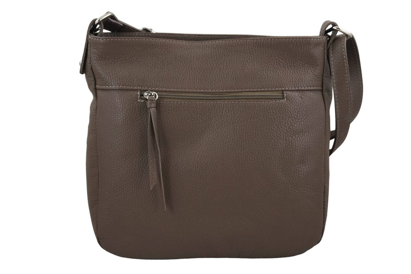 Torebka codzienna skórzana damska - Brązowa jasna