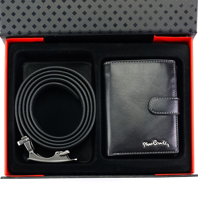 Meski zestaw prezentowy skóra naturalna Pierre Cardin ZG-209-BA