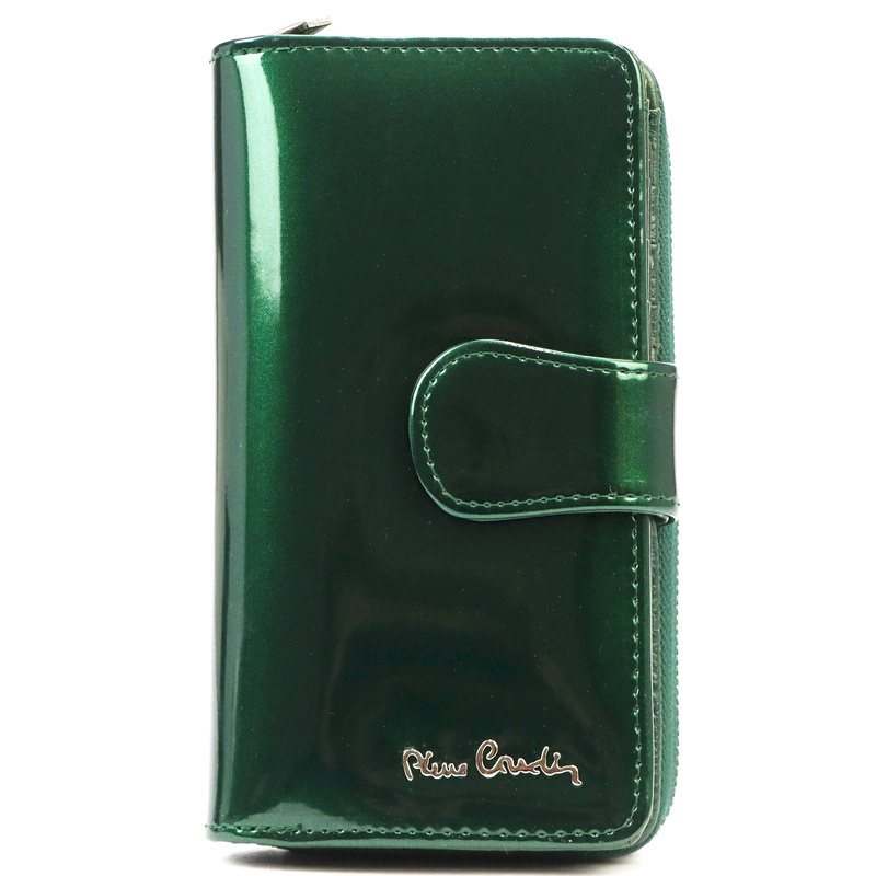skóra naturalna + Damski portfel ze skóry ekologicznej Pierre Cardin 07 SHINY 116