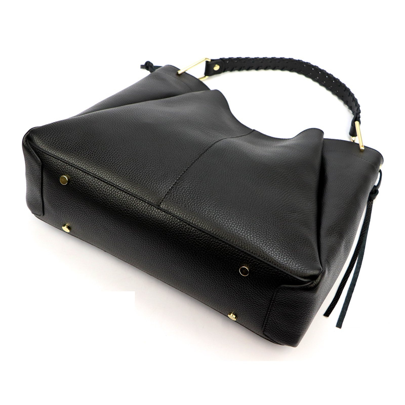 Vera Pelle damska torebka na ramię skóra naturalna shopperbag z etui