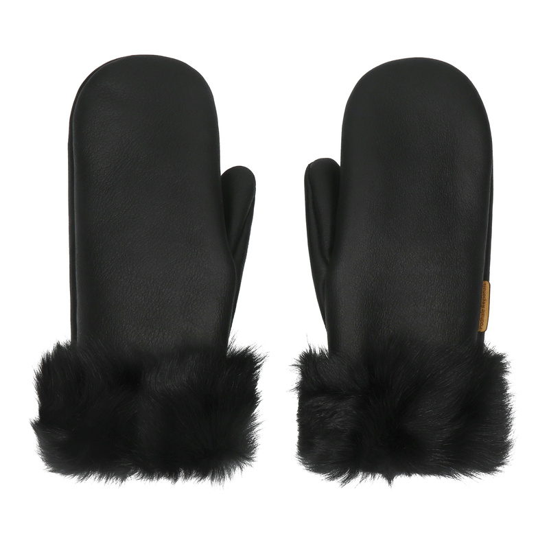 Rękawiczki damskie skórzane z jednym palcem