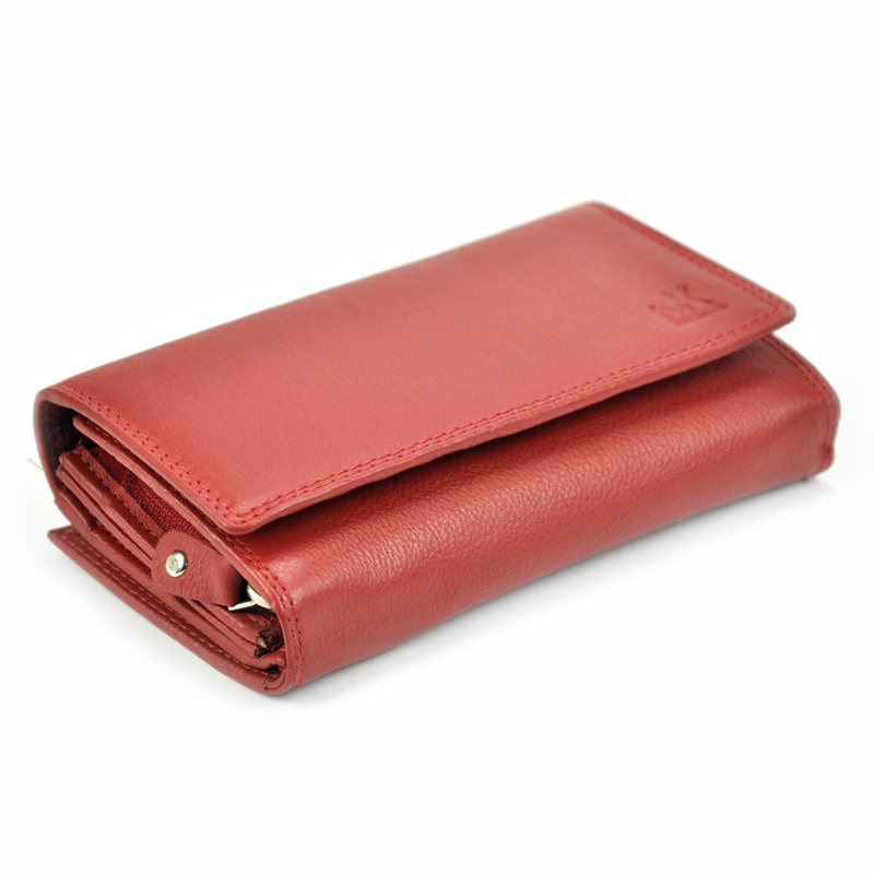 Zgrabny Skórzany damski portfel Money Kepper RFID