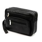 Nordee męska saszetka skóra naturalna torba do ręki z kieszeniami