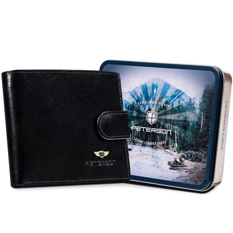 Skórzany męski portfel Peterson PTN N01L-VT