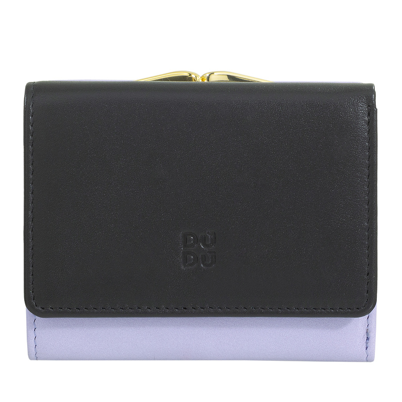 DUDU Damski skórzany stylowy kompaktowy portfel mała portmonetka
