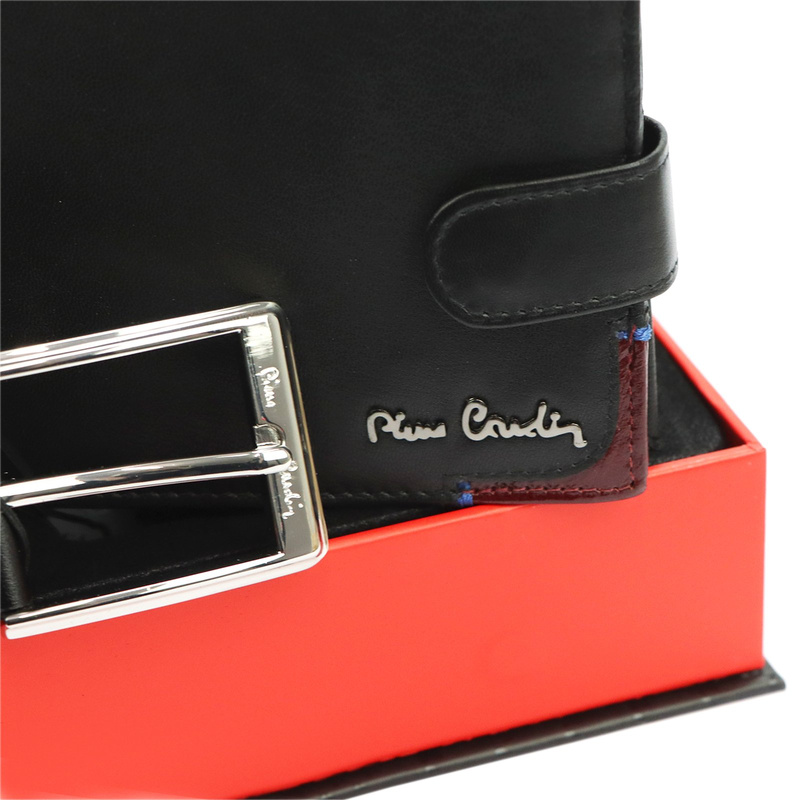Meski zestaw prezentowy skóra naturalna Pierre Cardin ZG-108-BR