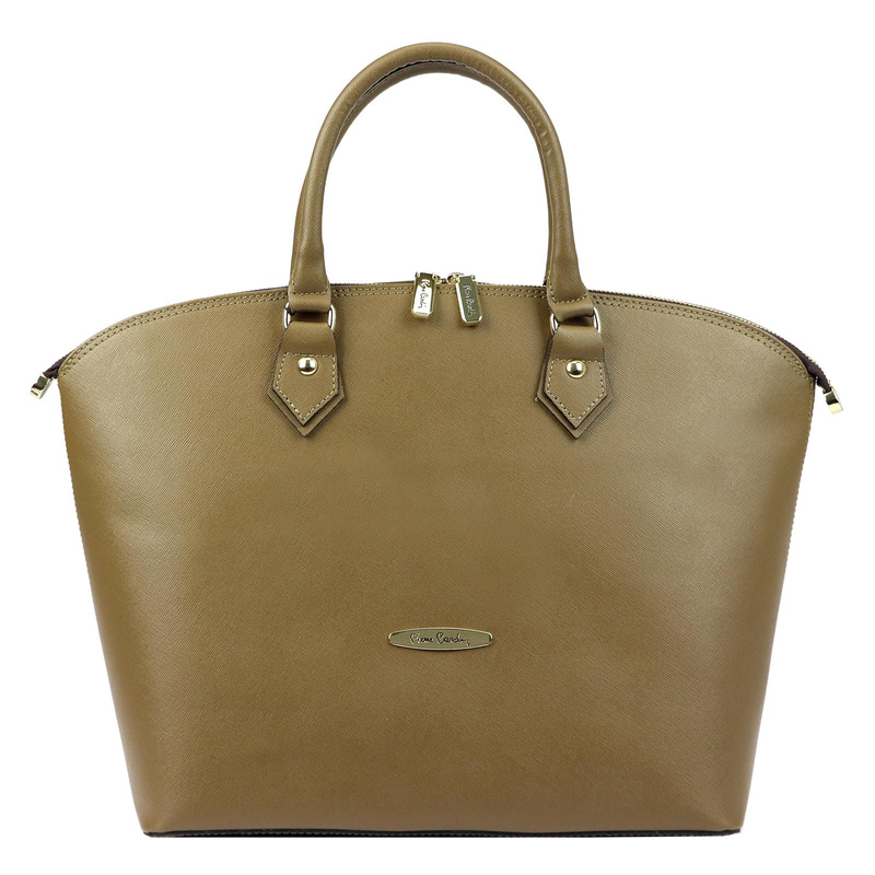 Duża Damska torebka na ramię shopperbag ze skóry naturalnej Pierre Cardin