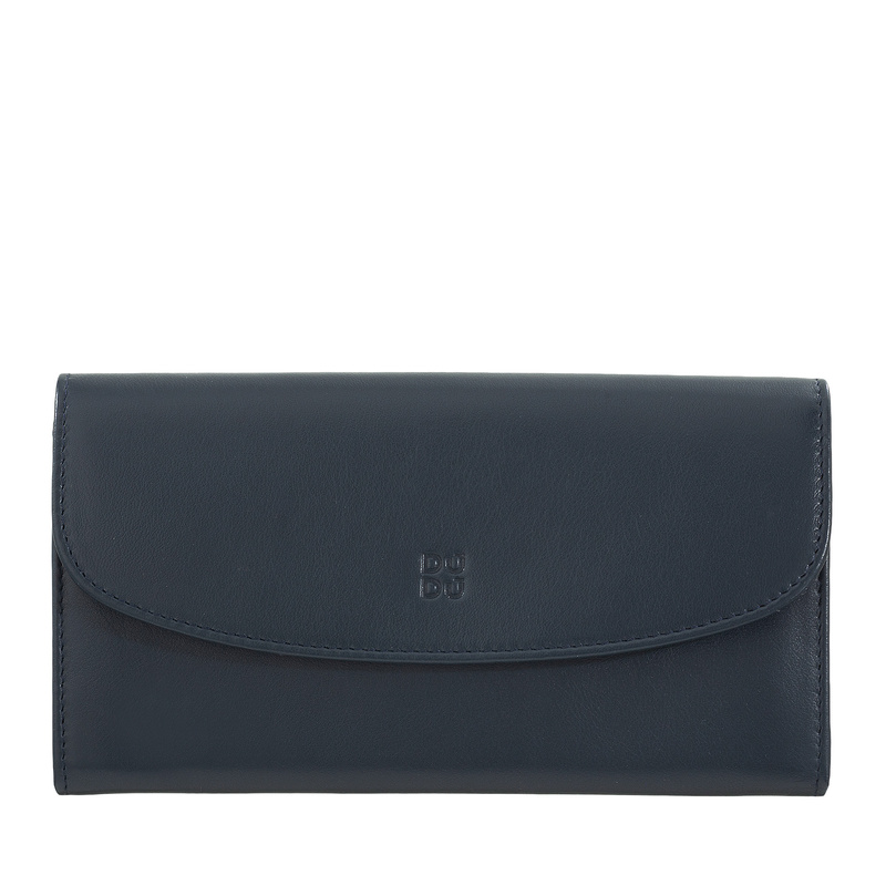 Dudu damska portmonetka skóra naturalna klasyczny podłużny portfel zatrzask