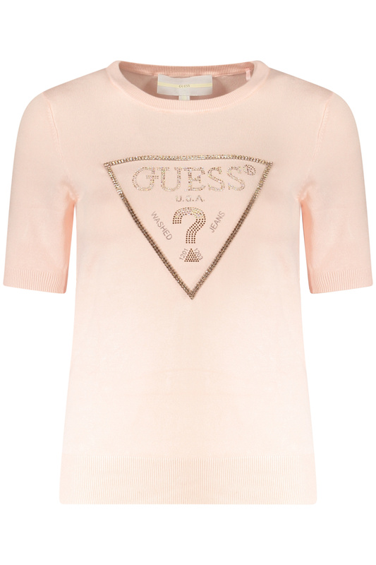 GUESS JEANS DAMSKI RÓŻOWY SWETER