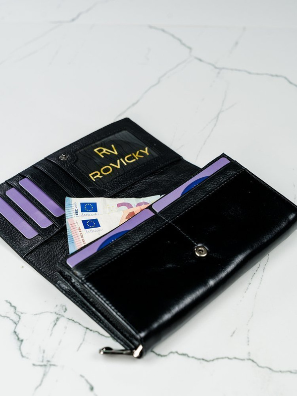 Klasyczny Skórzany portfel damski Lorenti z RFID