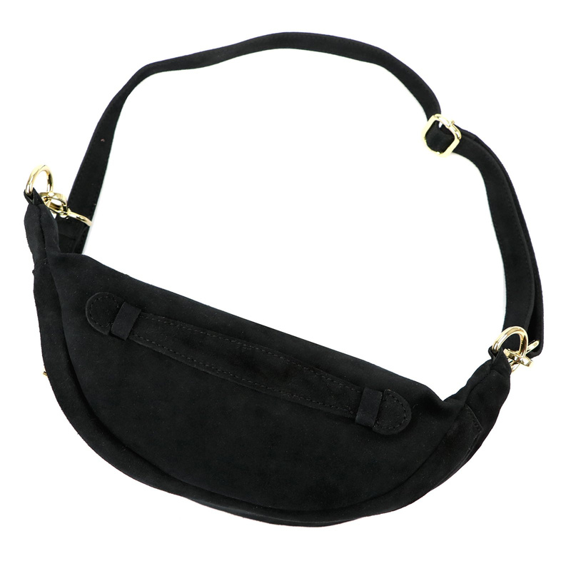 Miejska Skórzana zamszowa nerka saszetka przez ramię z kieszenią Luka