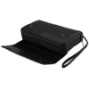 Czarna saszetka męska ze skóry ekologicznej idealna na dokumenty - Rovicky