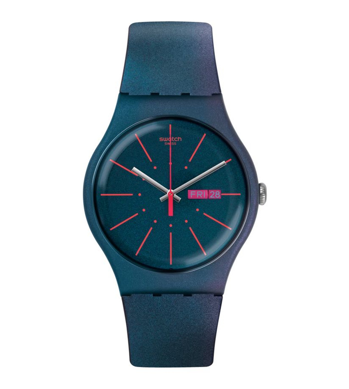 Zegarek SWATCH SUON708. Kwarcowy, Kolor niebieski. Unisex.