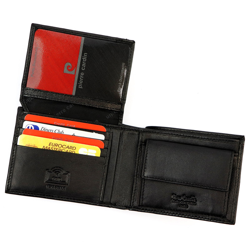 Pierre Cardin portfel męski skóra naturalna rozbudowany składany z RFID