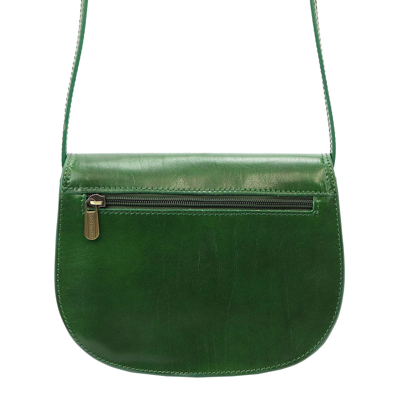 Florence Skórzana damska listonoszka przez ramię dwie komory kieszenie