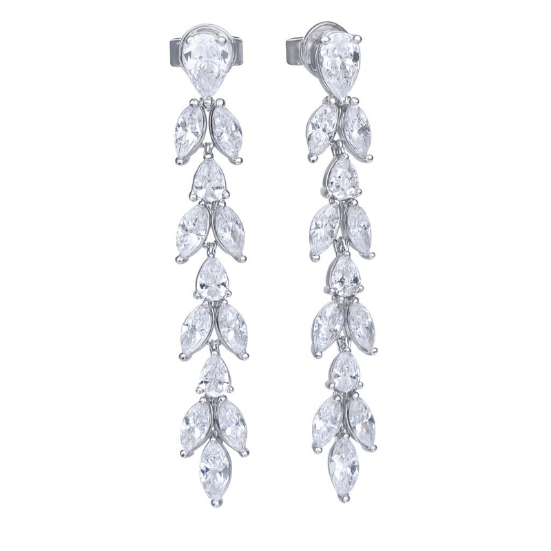 Biżuteria DIAMONFIRE 6220211082. Kolczyki, Kolor szary. Kobieta.