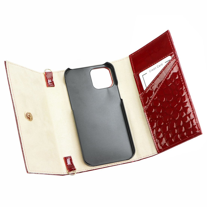 MiaMore case na telefon z klapą Iphone 12 PRO etui skóra krokodyla