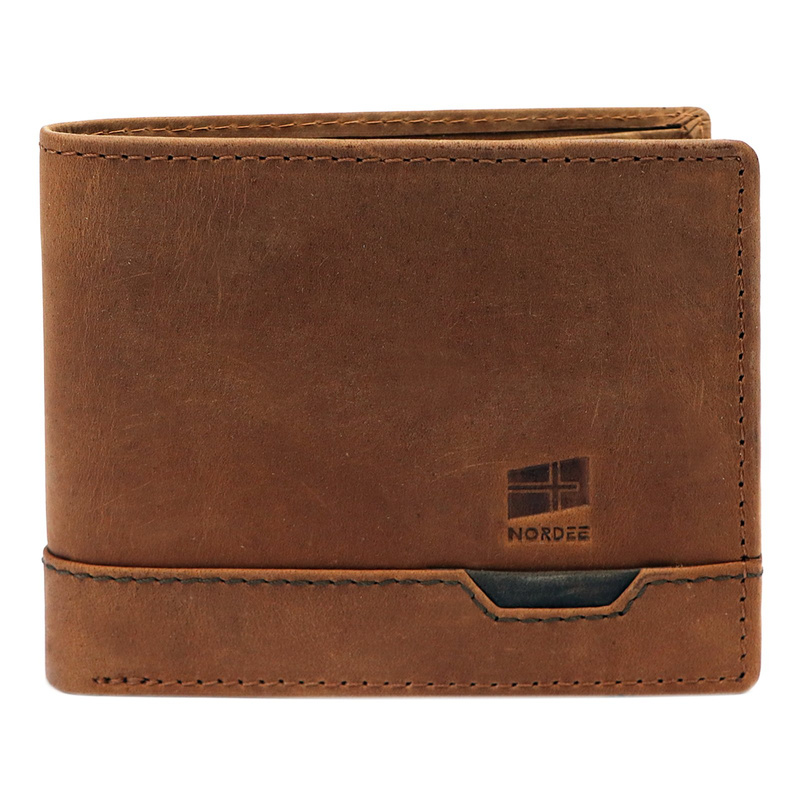 Skórzany męski portfel Nordee HJORT 035