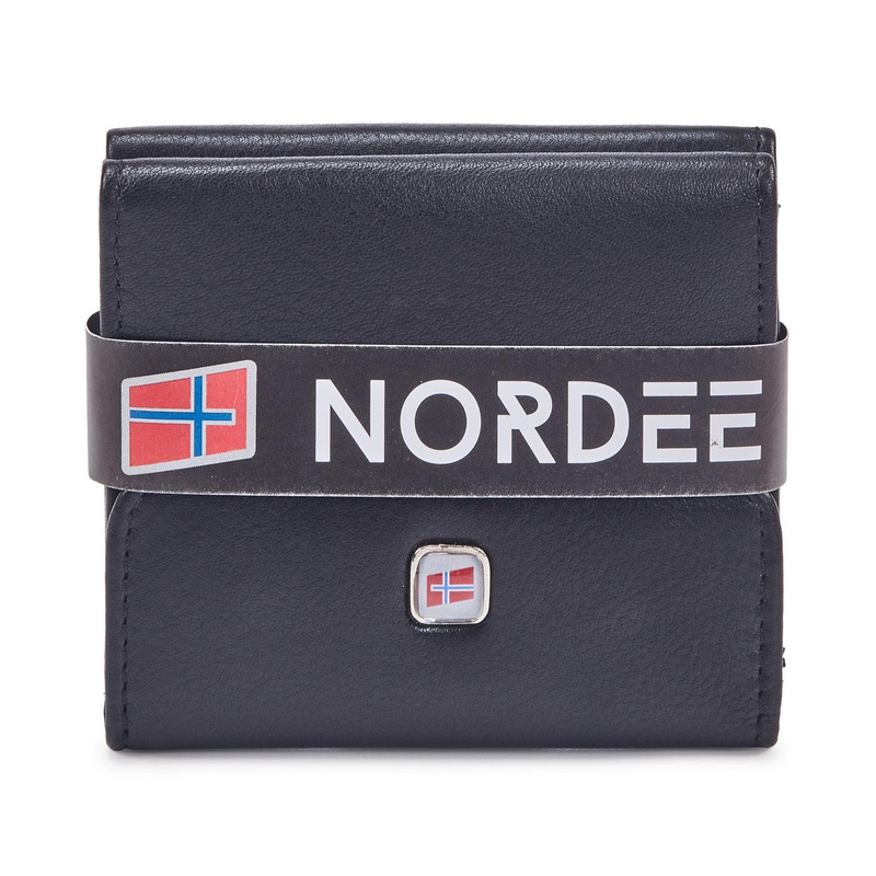 Kompaktowy Skórzany męski portfel Nordee z RFID