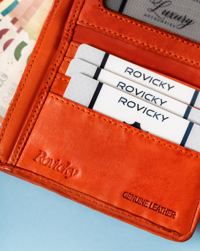 Pojemny Kompaktowy damski portfel z RFID Rovicky
