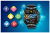 SMARTWATCH MĘSKI GRAVITY GT6-1 - WYKONYWANIE POŁĄCZEŃ, MONITOR SNU (sg020a)