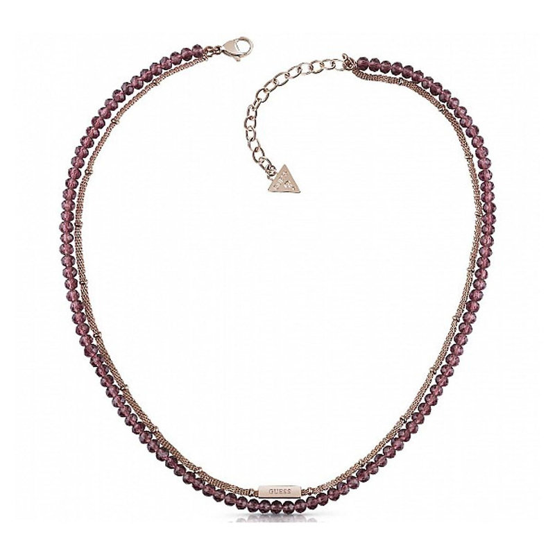 Biżuteria GUESS UBN28045. Naszyjnik, Kolor różowy. Kobieta.