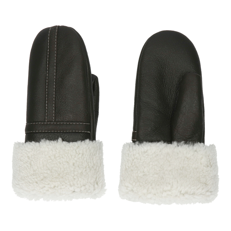 Ciepła damska rękawiczka z jednym palcem, kożuchowa Podhale