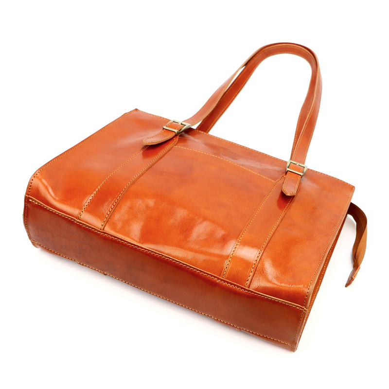 Damska elegancka dwukomorowa shopperbag na ramię z przegrodą Florence