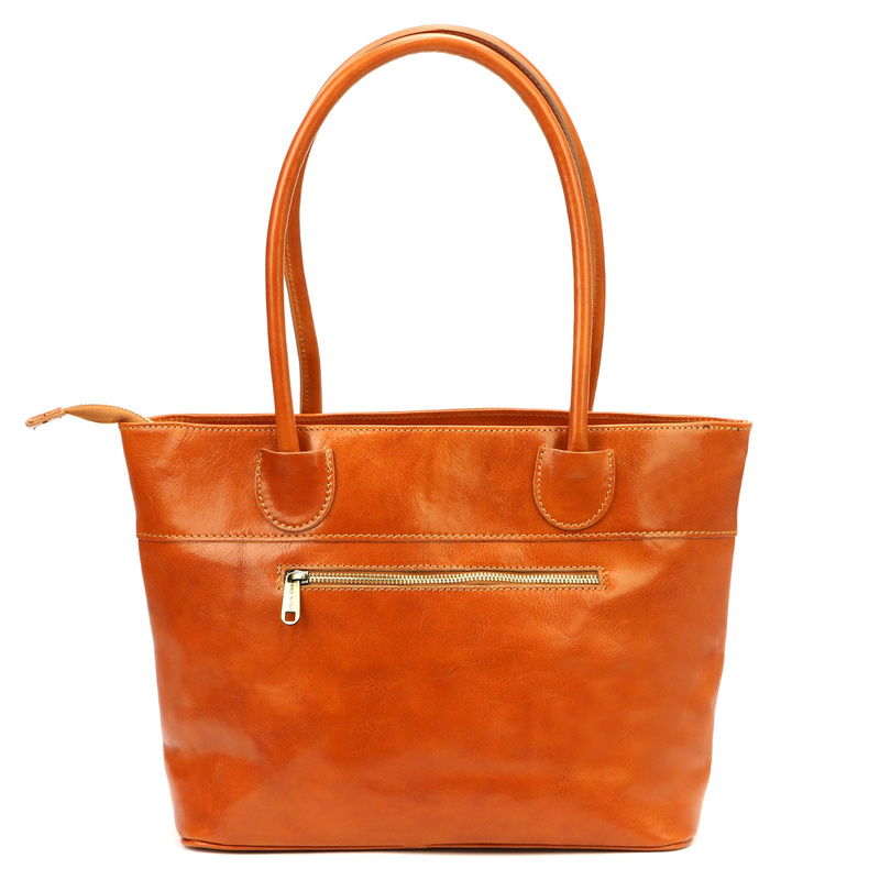 Skórzana duża elegancka damska shopperbag torebka na ramię Florence