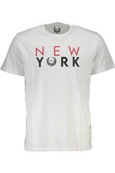 GIAN MARCO VENTURI MĘSKI T-SHIRT Z KRÓTKIM RĘKAWEM, BIAŁY