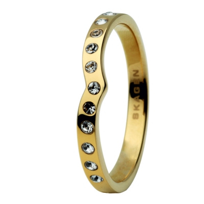 Biżuteria SKAGEN JRSG024SS5. Pierścionek, Kolor złoty. Kobieta.