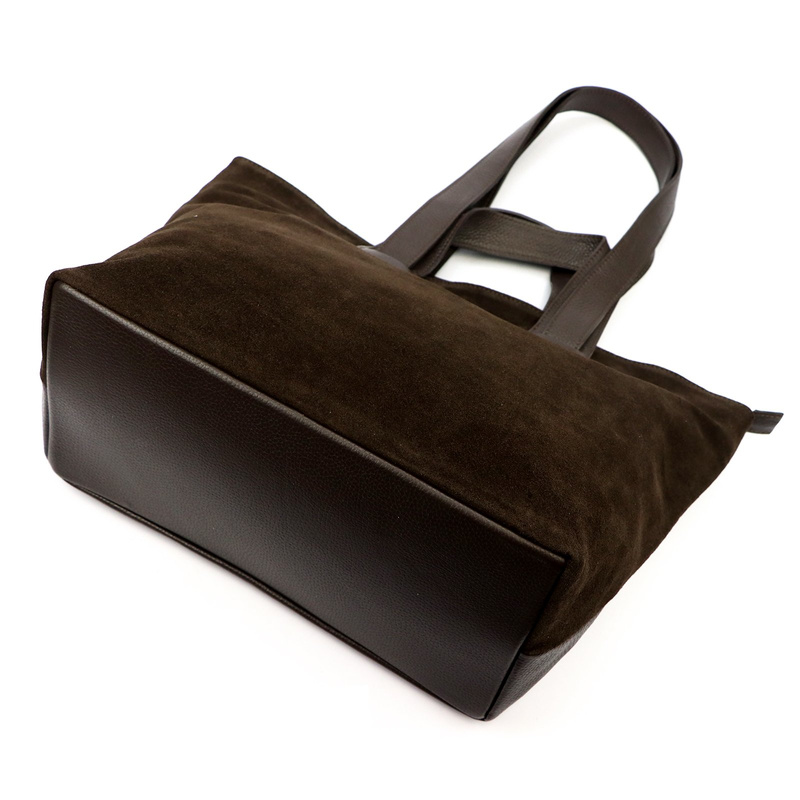 skóra ekologiczna + Damska torebka ze skóry naturalnej Luka 25-077