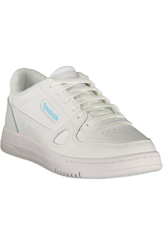 Białe sneakersy damskie REEBOK 100271603COURTLXS – błękitne detale