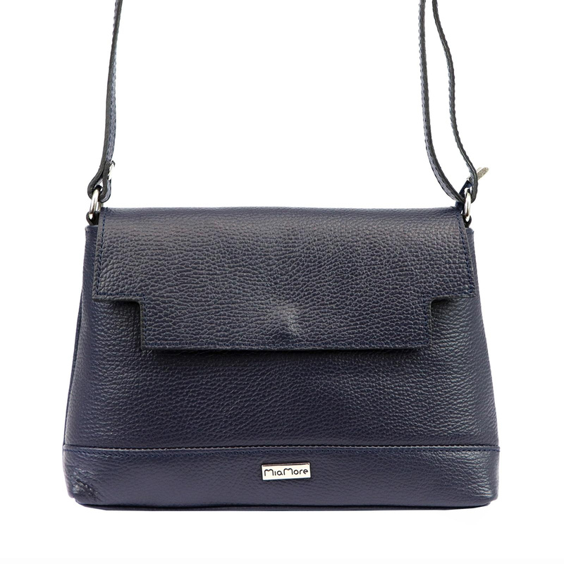 MiaMore damska listonoszka przez ramię skóra naturalna torebka z klapą