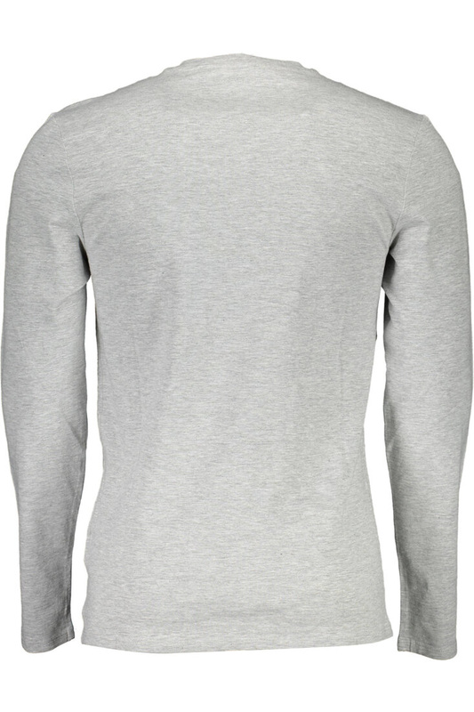 GUESS JEANS T-SHIRT Z DŁUGIM RĘKAWEM SZARY MĘSKI