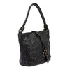 Pleciona damska torebka na ramię z kieszeniami ze skóry naturalnej VS