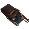 Torba męska crossbody z gładkiej skóry naturalnej - Peterson
