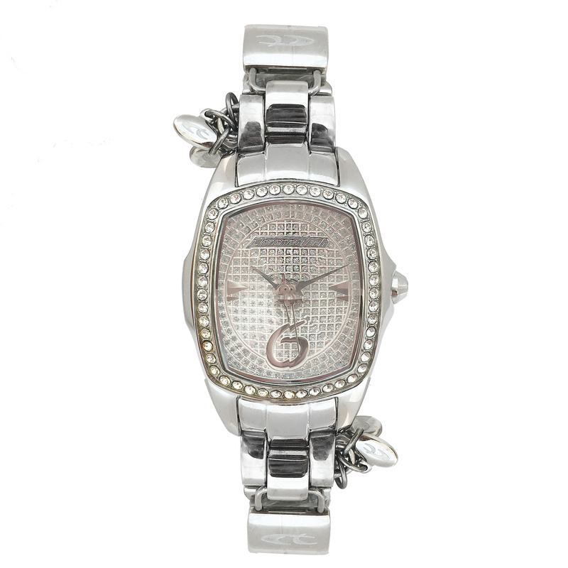 Zegarek CHRONOTECH CT7009LS-06M. Kwarcowy, Kolor biały. Kobieta.