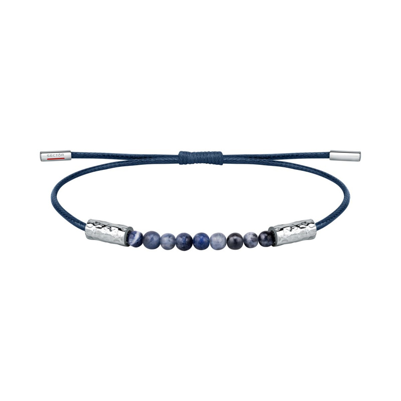 Biżuteria SECTOR SZV91. Bransoletka, Kolor niebieski. Mężczyzna.