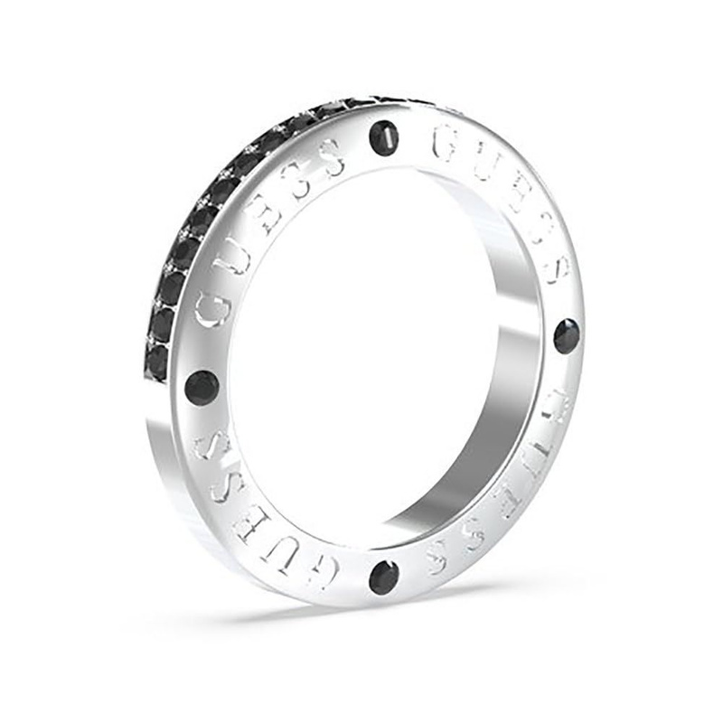 Biżuteria GUESS JUMR03219JWST. Pierścionek, Kolor szary. Mężczyzna.