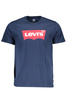 LEVI'S MĘSKA KOSZULKA Z KRÓTKIM RĘKAWEM NIEBIESKA