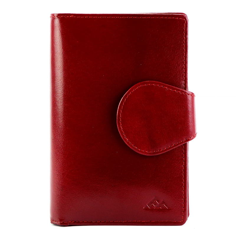 EL FORREST damski portfel skóra naturalna pionowa portmonetka duża zatrzask