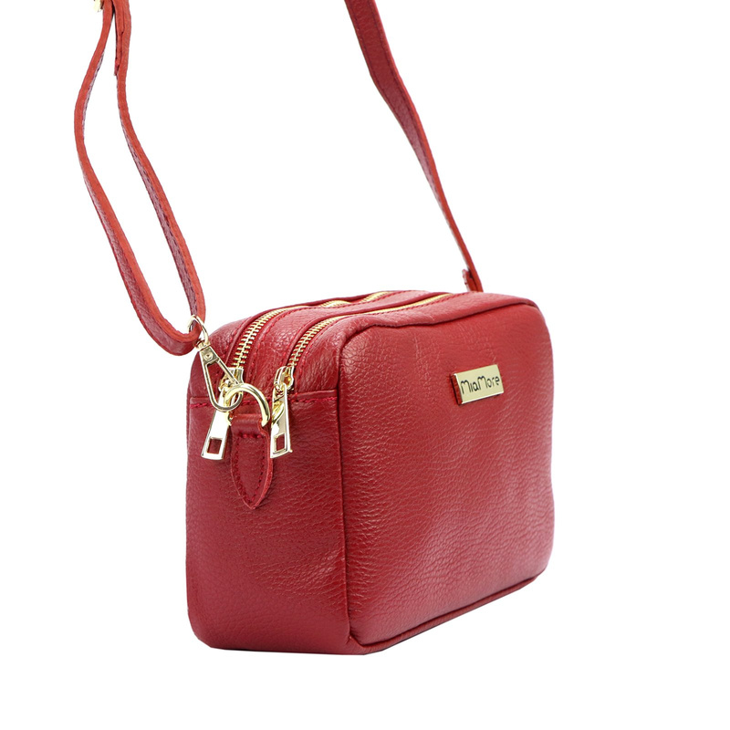 MiaMore miejska damska listonoszka skóra naturalna torebka przez ramię