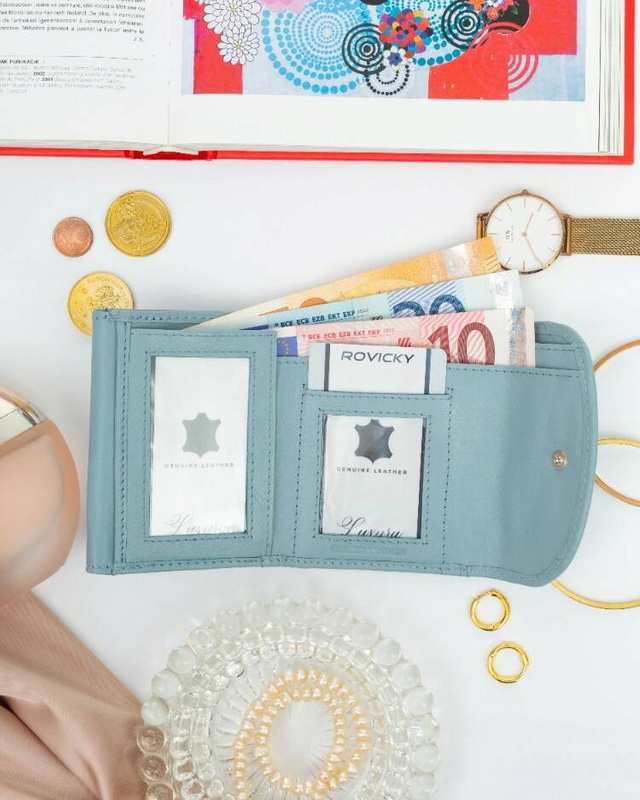 Skórzany męski portfel Rovicky R-19-LFN