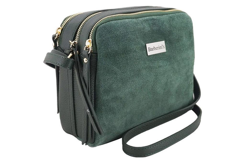 Damska skórzana listonoszka włoska - Brązowa jasna