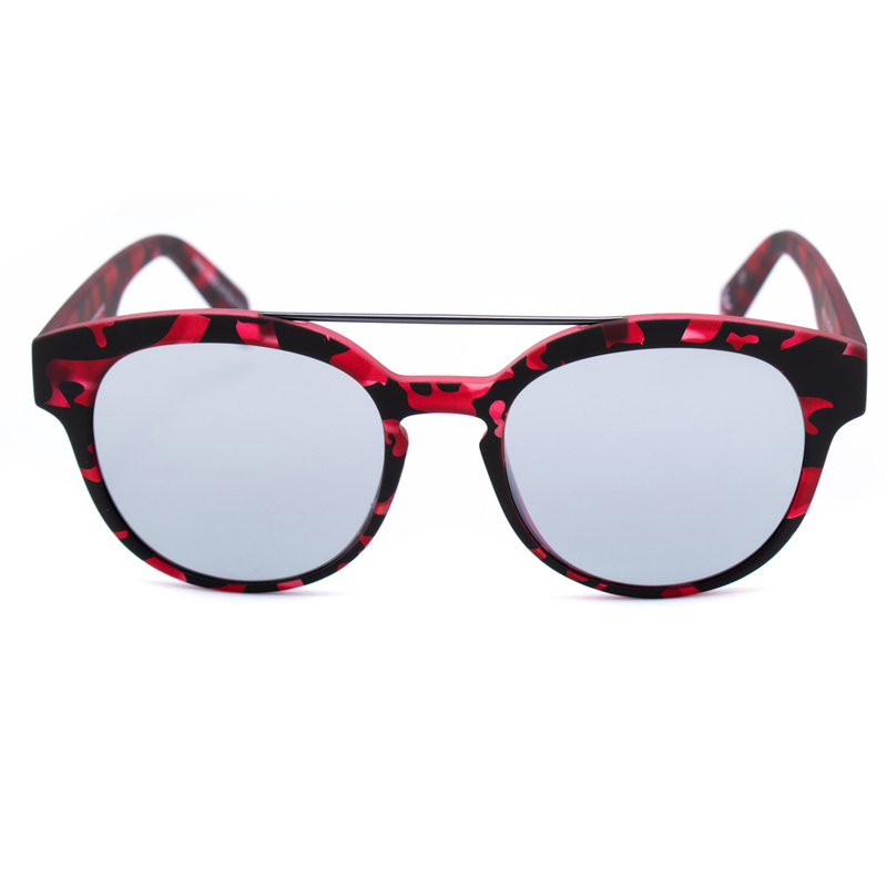 Okulary ITALIA INDEPENDENT 0900-142-000. Okulary przeciwsłoneczne, Kolor czarny czerwony. Kobieta.