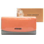 Mato Grosso podłużny damski portfel skóra naturalna portmonetka RFID