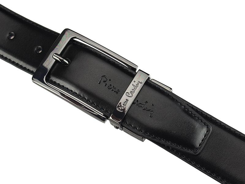Elegancki skórzany męski pasek od Pierre Cardin